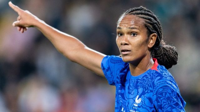 France captain Wendie Renard playing against Germany