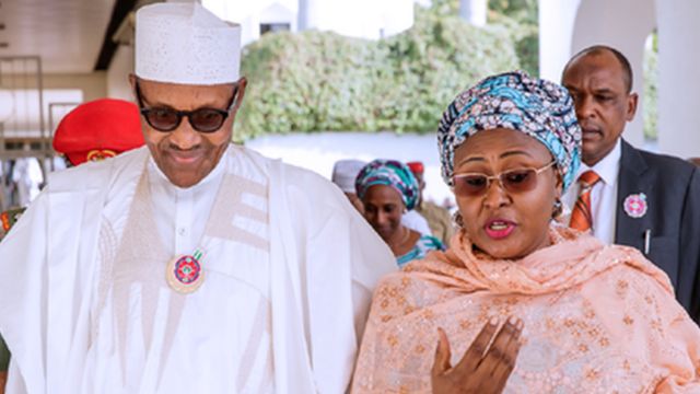 Buhari Nigerians React As Aisha Hail Di President Incorruptible Gmb Bbc News Pidgin 8034