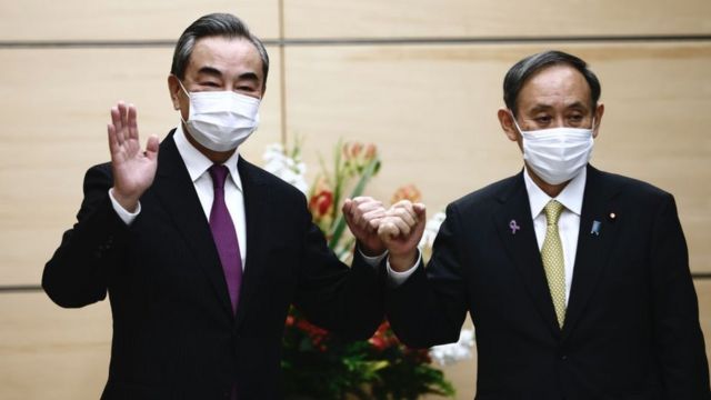 中日关系：王毅在中美关系低谷期访日 经济合作与钓鱼岛争议如何平衡(photo:BBC)