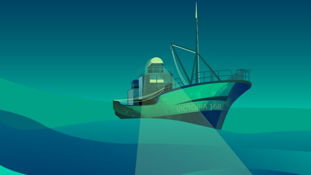 Une illustration du bateau dans laquelle Keith voyageait.