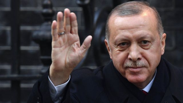 الرئيس التركي رجب الطيب أردوغان