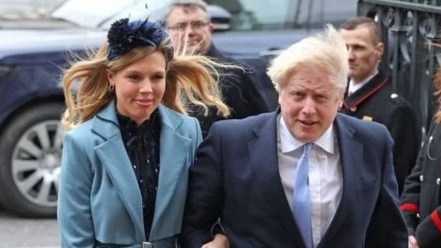 Boris Johnson and Carrie Symonds bin attend one church service for March