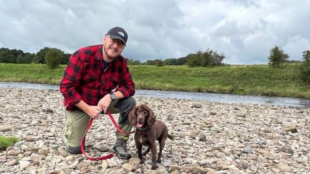 Simon and his dog