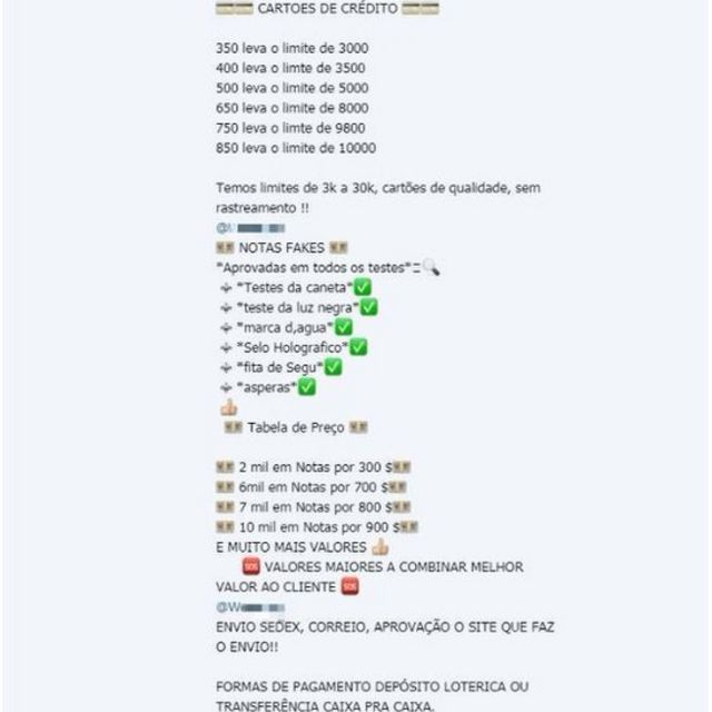 Fraudes no Telegram usam dados de milhões de brasileiros para vender  cartões de crédito, 'gatoflix' e 4G infinito - BBC News Brasil