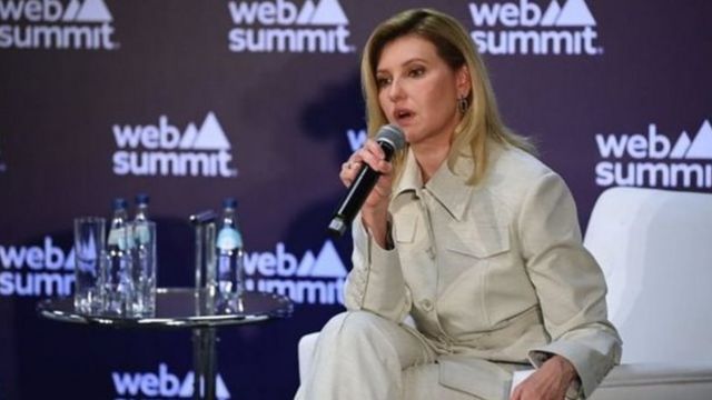 Олена Зеленська виступила на Web Summit у Лісабоні