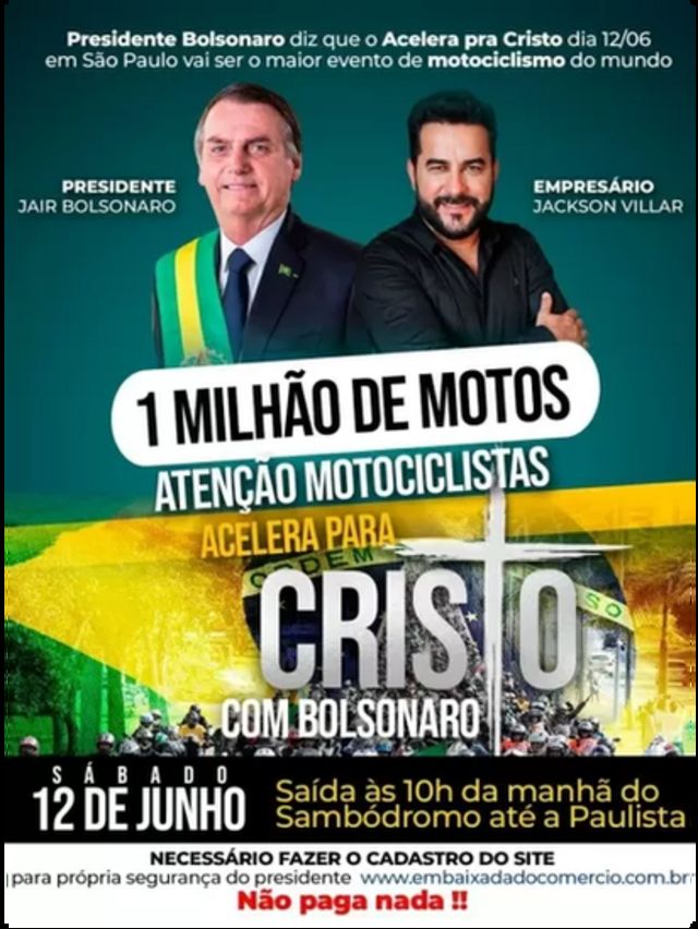 Imagem de convocação do ato Acelera