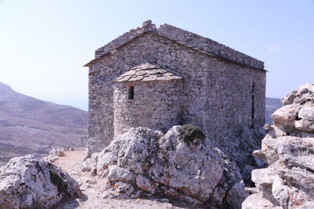 El castillo bizantino de Koskina, en Icaria