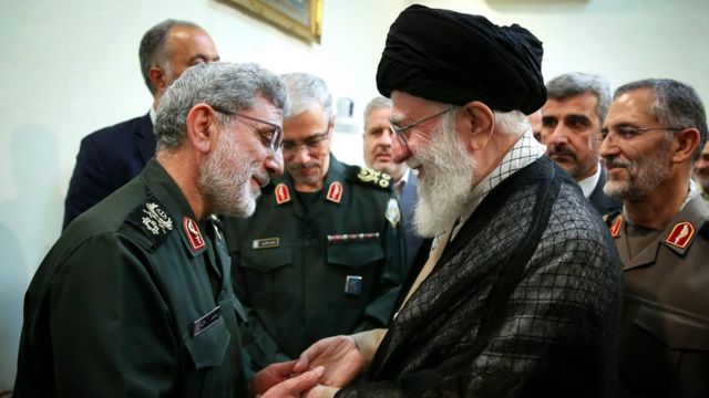 اسماعیل قاآنی بعد از کشته شدن قاسم سلیمانی در حمله آمریکاییها در بغداد به فرماندهی نیروی قدس سپاه پاسداران منصوب شد