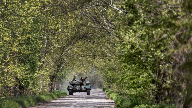 APU tank in the Kherson region
