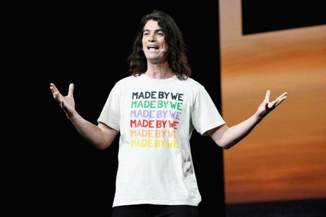 Adam Neumann speaks during the Second Annual WeWork Presents Creator Finals at the Microsoft Theater on January 9, 2019 in Los Angeles, California, United States of America.