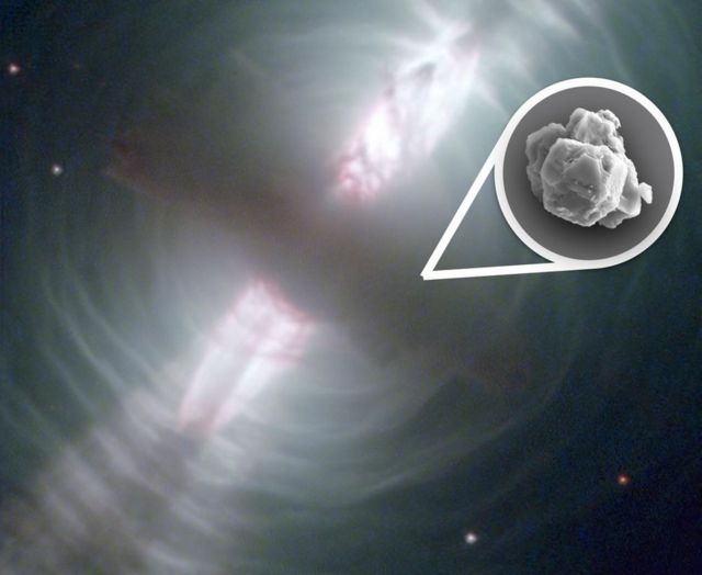 Pre-solar grain and Egg Nebula