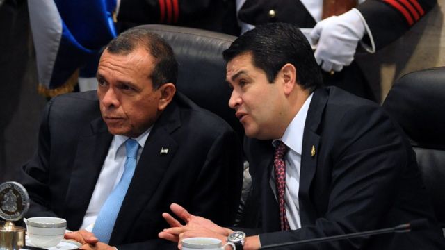 Porfirio Lobo y Juan Orlando Hernández
