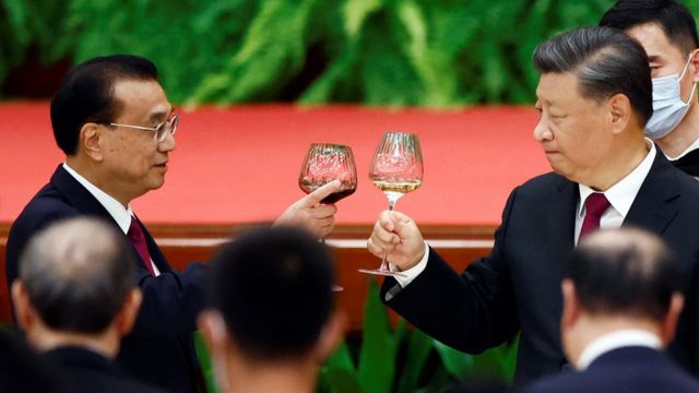 Li Keqiang and Xi Jinping