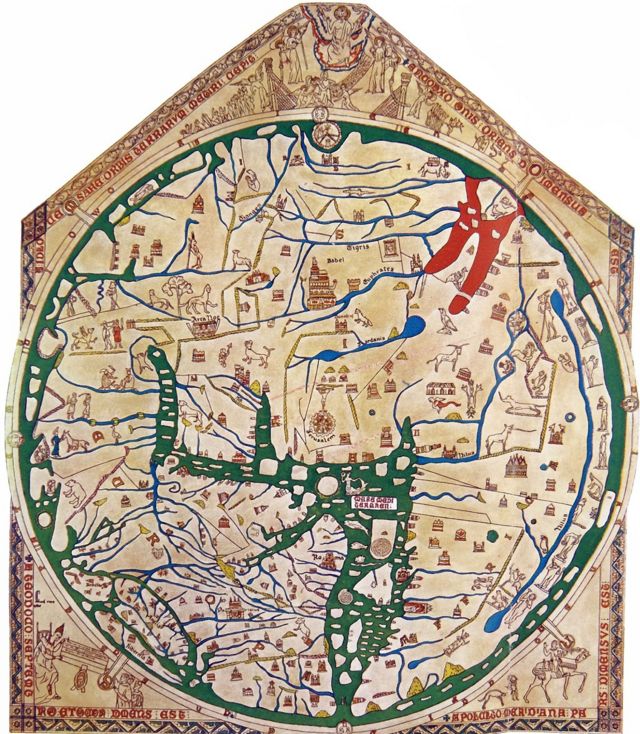 Hereford world map, made in 1300