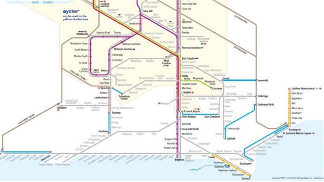 Southern Rail Train Map Southern Rail: Train Drivers' Strike Enters Second Day - Bbc News