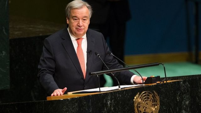 Na UN General Secretary General Antonio Guterres