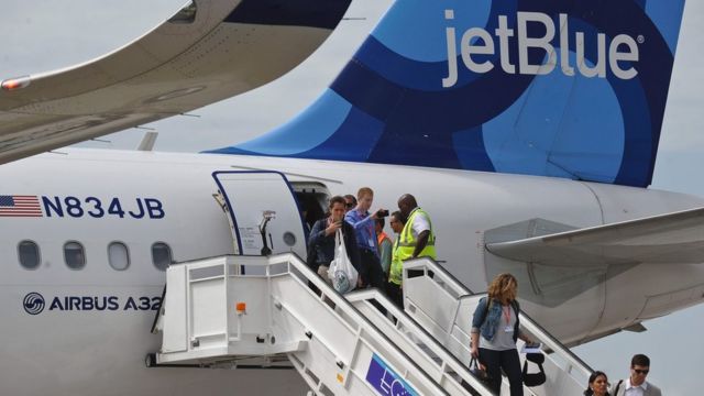 Primer vuelo de jet blue a Cuba