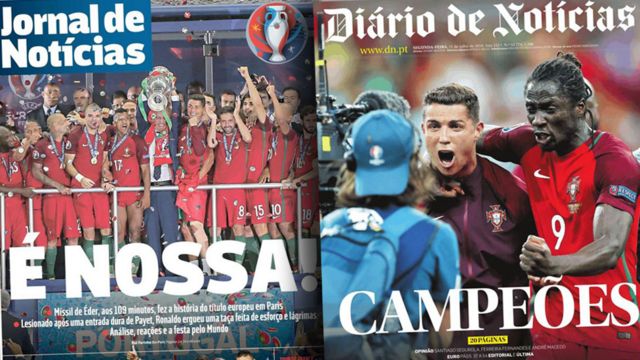 Euro2016: O dia em que Portugal festejou um título inédito - Europeu -  Jornal de Negócios