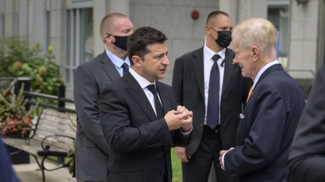Билл Нельсон и Владимир Зеленский