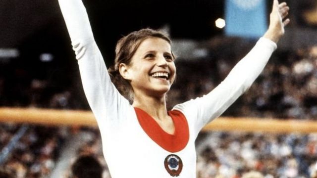 Olga Korbut a gasar Olympics ta Munich