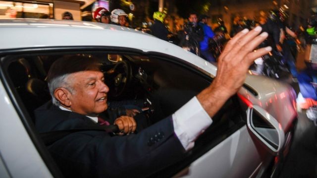 Andres Manuel Lopez Obrador u Meksiko Sitiju, 1. jul 2018