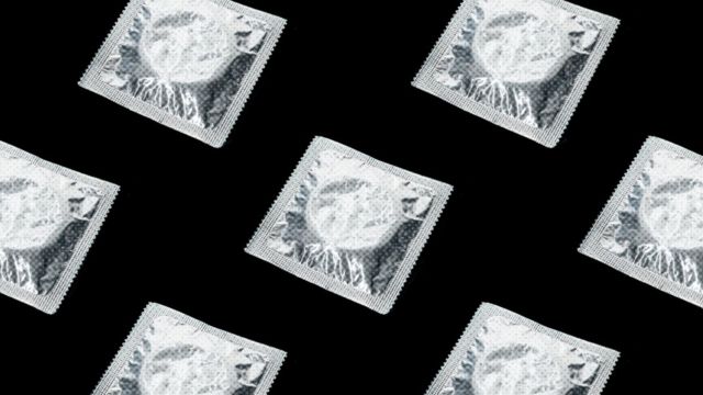 Stock image of condoms