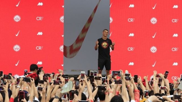 Кристијано Роналдо на Најки догађају