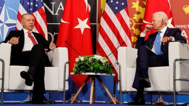 الرئيس التركي والرئيس الأمريكي