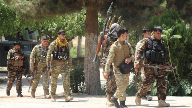 قوات أفغانية في مدينة كوندوز