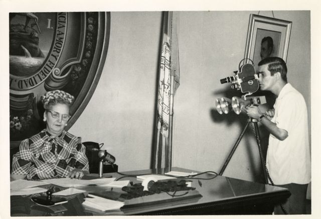 Doña Fela in her office in the San Juan mayor's office