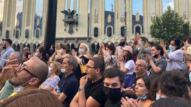 Протесты в Тбилиси