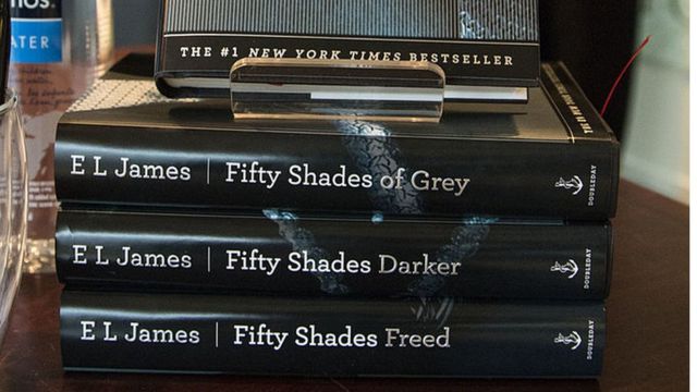 La triología de libros de Fifty Shades of Grey
