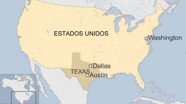 Mapa de Estados Unidos y Texas