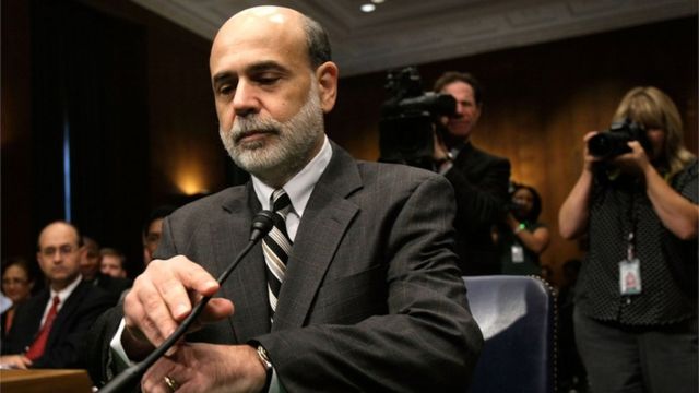 Ben Bernanke, presidente de la Fed en 2008.