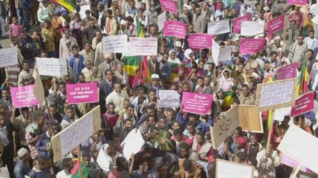 Une manifestation antigouvernementale en Ethiopie
