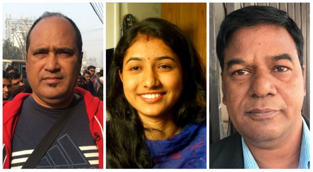 अब्दुर रज़्ज़ाक, चैती रॉय, नूर इस्लाम