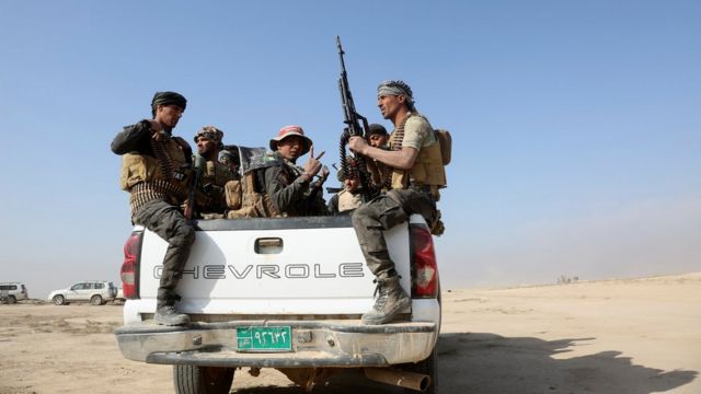 عناصر من قوات الحشد الشعبي