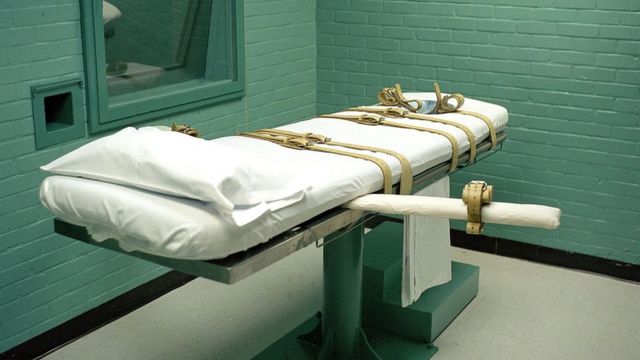 غرفة إعدام في سجن في الولايات المتحدة