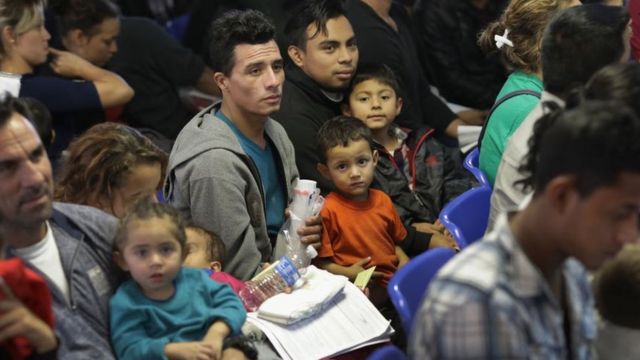 Migrantes en camino desde Centroamérica hacia Estados Unidos