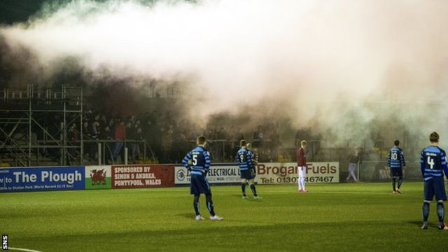 Flares And Smoke Bombs The Ugly Side Of The Beautiful Game Bbc News