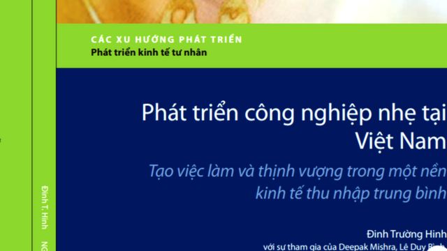 Bìa cuốn Công nghiệp nhẹ tại Việt Nam, các xu hướng phát triển