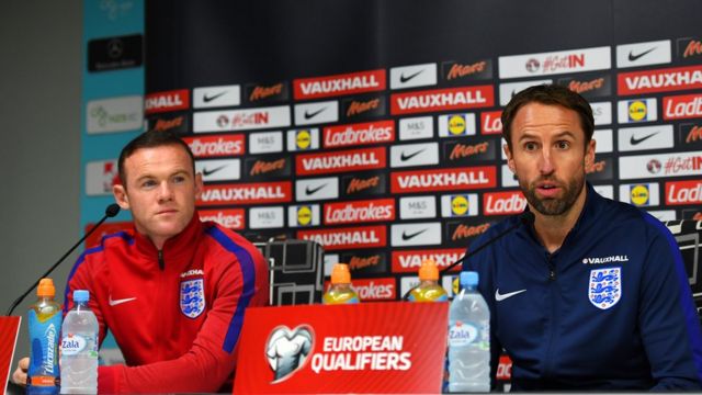 Southgate da Rooney suna dasawa