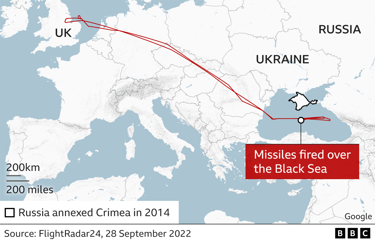 Rogue Russian pilot tried to shoot down RAF aircraft in 2022 pic