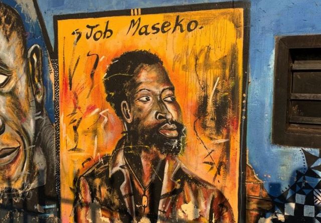 Mchoro wa kumkumbuka Jacob Maseko nyumbani kwao Spring