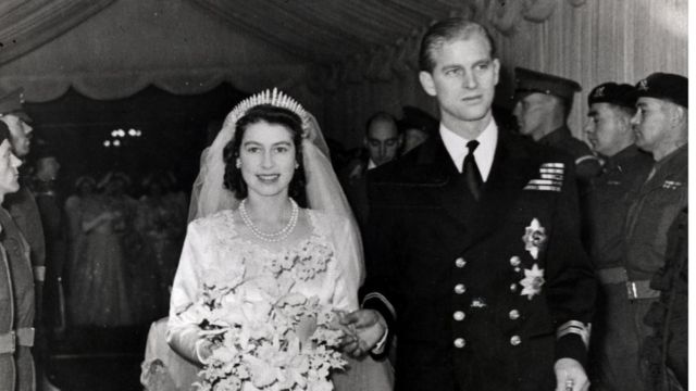 شہزادہ فلپ اور ملکہ برطانیہ کی شادی