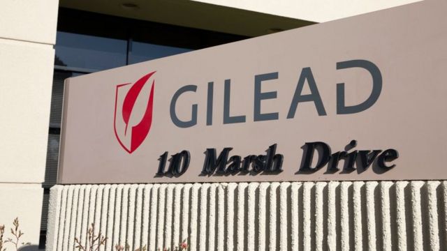 Logo de Gilead en California.