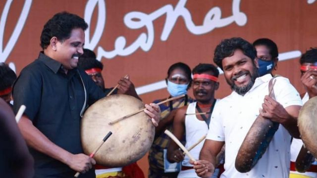 மார்கழியில் மக்களிசை நிகழ்ச்சியில் ரஞ்சித் மற்றும் எம் பி சு வெங்கடேசன்