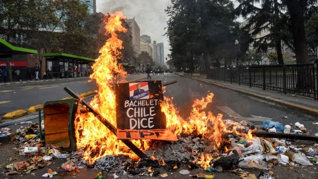 Protestas contra Bachelet