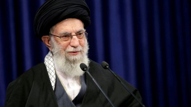 O líder supremo iraniano, o aiatolá Ali Khamenei