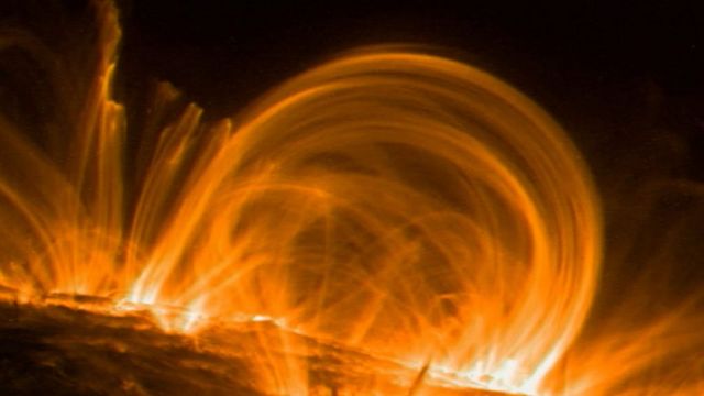 During its active period, the Sun has more spots and solar flares.